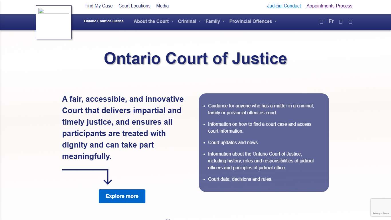 Home - Ontario Court of Justice